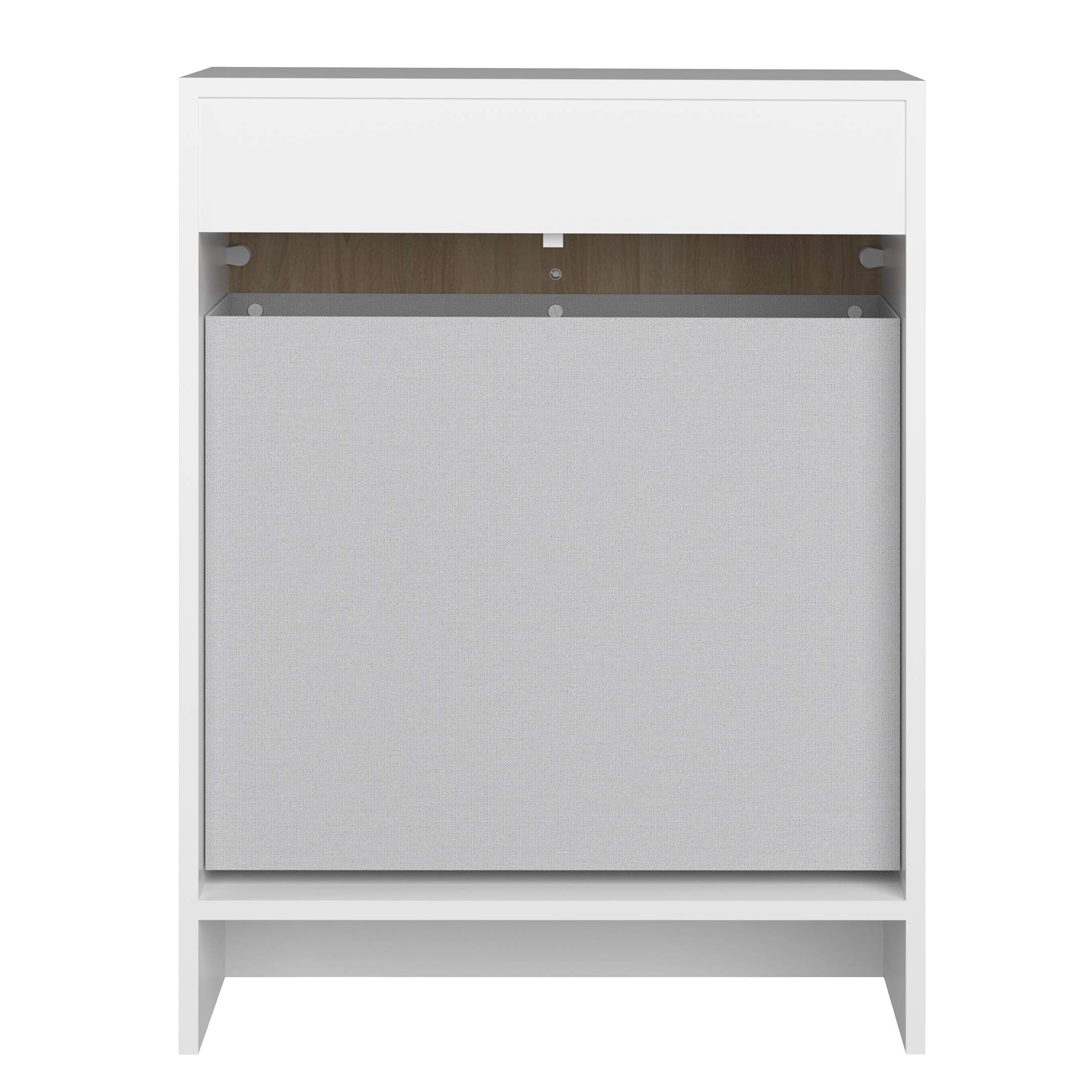Amazon Basics Armadietto biancheria bianco quercia 60 cm