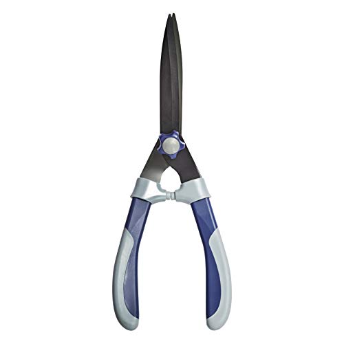 Amazon Basics cesoie per siepi acciaio 43 cm grigio blu