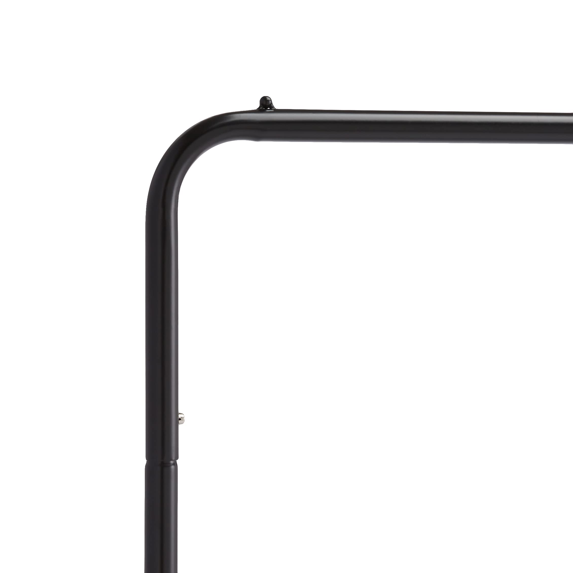 AmazonBasics Attaccapanni con Scarpiera Nero 116x40x145 cm