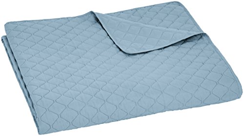 Amazon Basics copriletto trapuntato blu rombi 170x210 cm