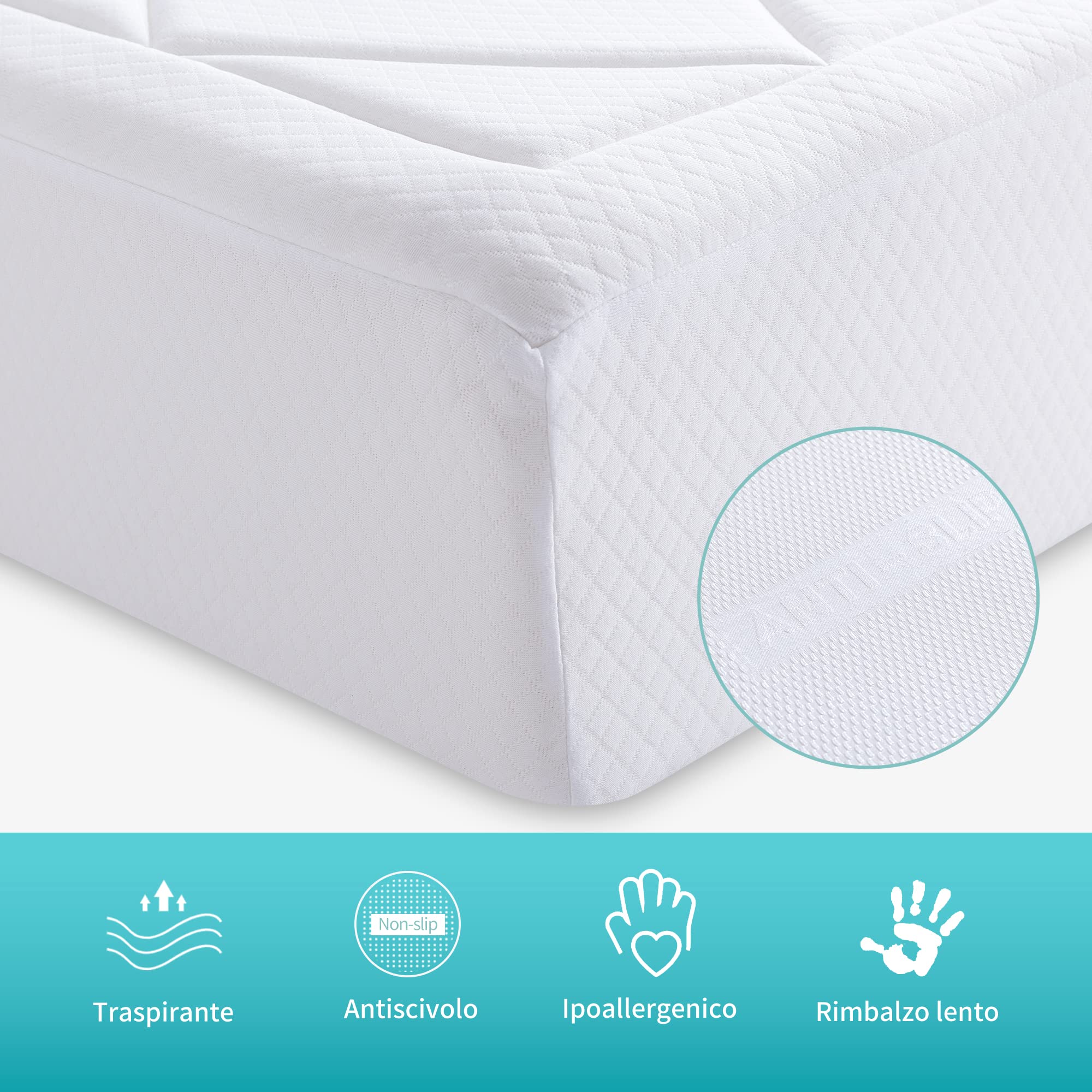 Amazon Basics Materasso Memory Foam 90x200 cm Superb