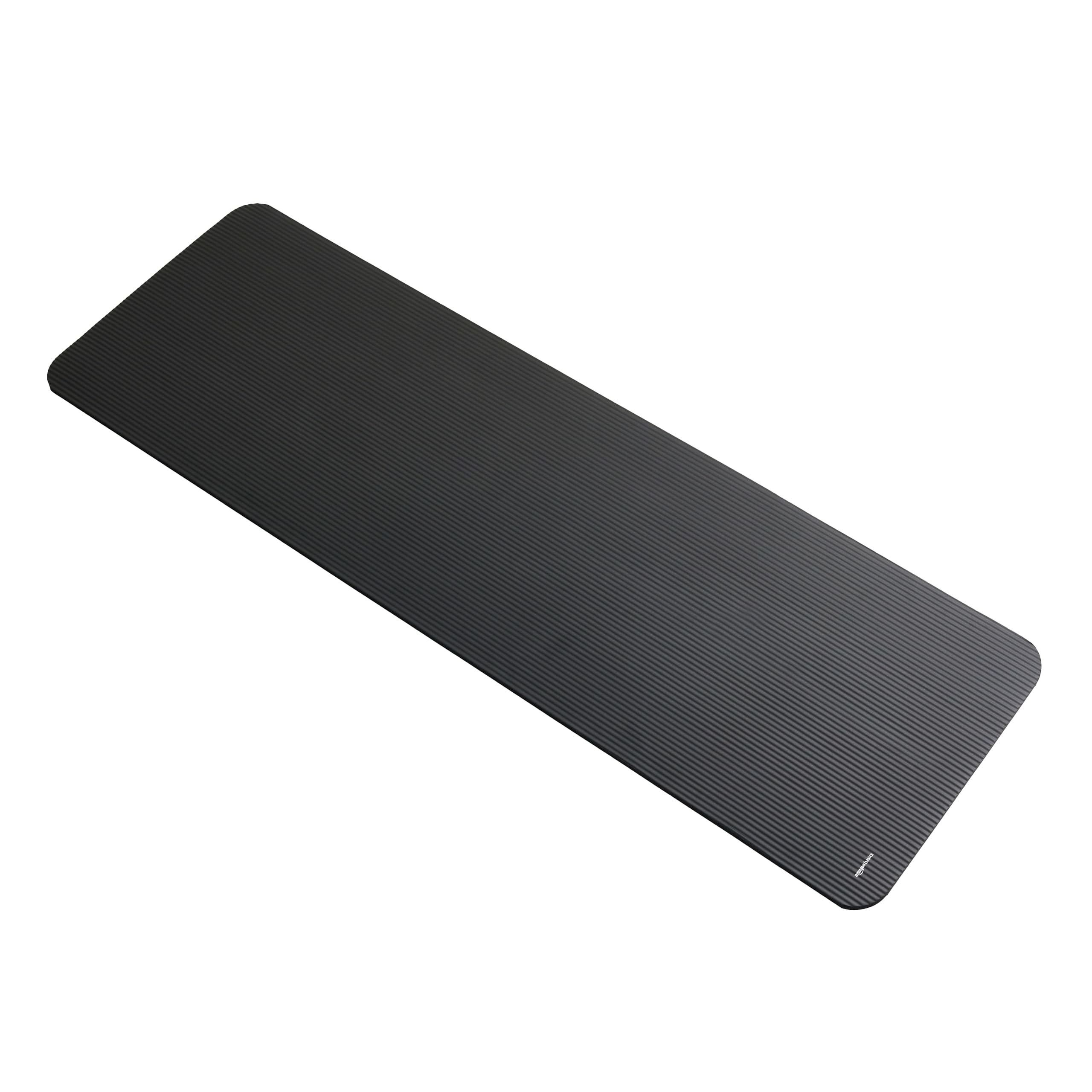 Amazon Basics Tappetino Yoga Nero Spesso 1,27 cm con cinghia