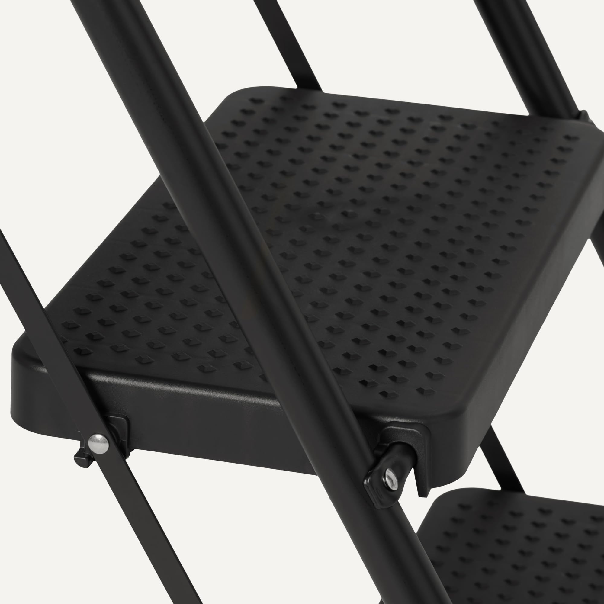 Amazon Basics Scala Pieghevole 3 Gradini Acciaio Nera 150kg
