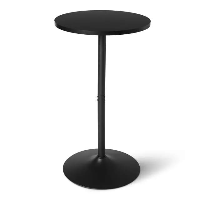 Amazon Basics tavolo bar rotondo nero 60 cm alto