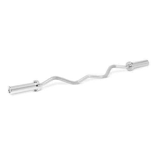AmazonBasics Bilanciere Curl Olimpico 119 cm Cromato