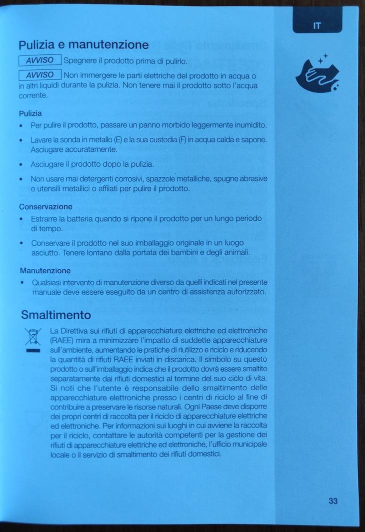 Amazon Basics termometro cucina digitale lettura istantanea