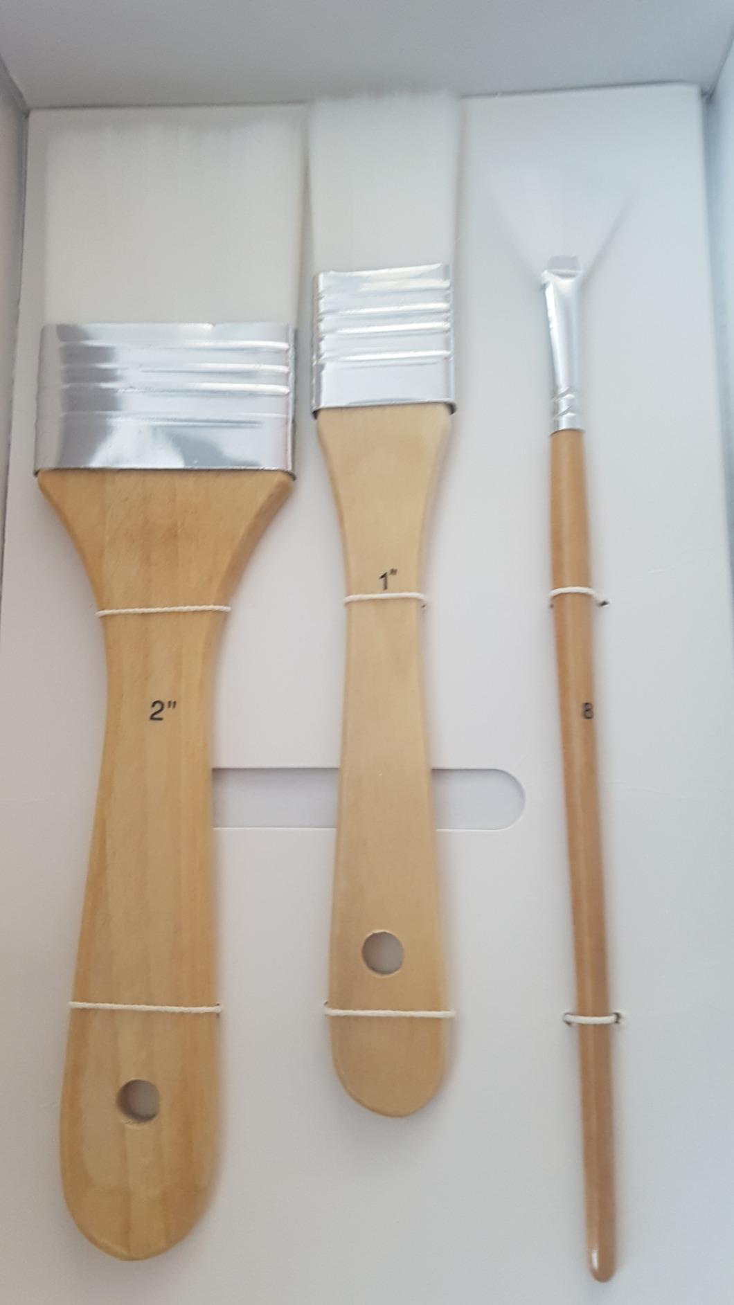 Amazon Basics Set 24 Pennelli Pittura Legno per Artisti