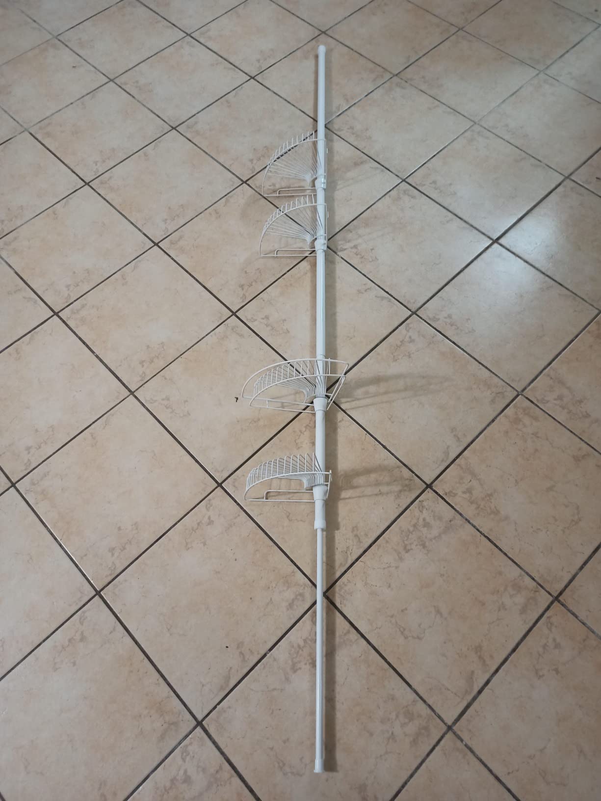 AmazonBasics Portaoggetti Doccia Angolare 4 Ripiani 246 cm