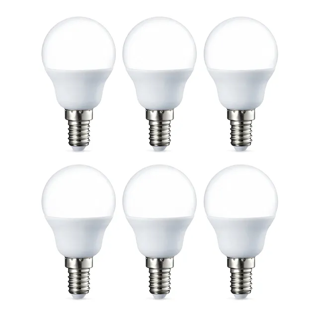Amazon Basics P45 Lampadine LED E14 5.5W Luce Calda 6 Pezzi