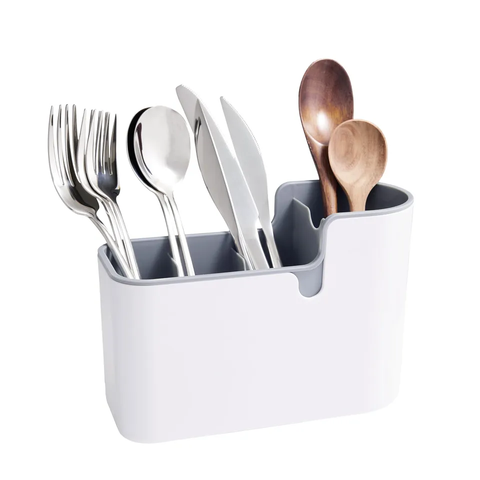 AmazonBasics organizer utensili grigio bancone e parete