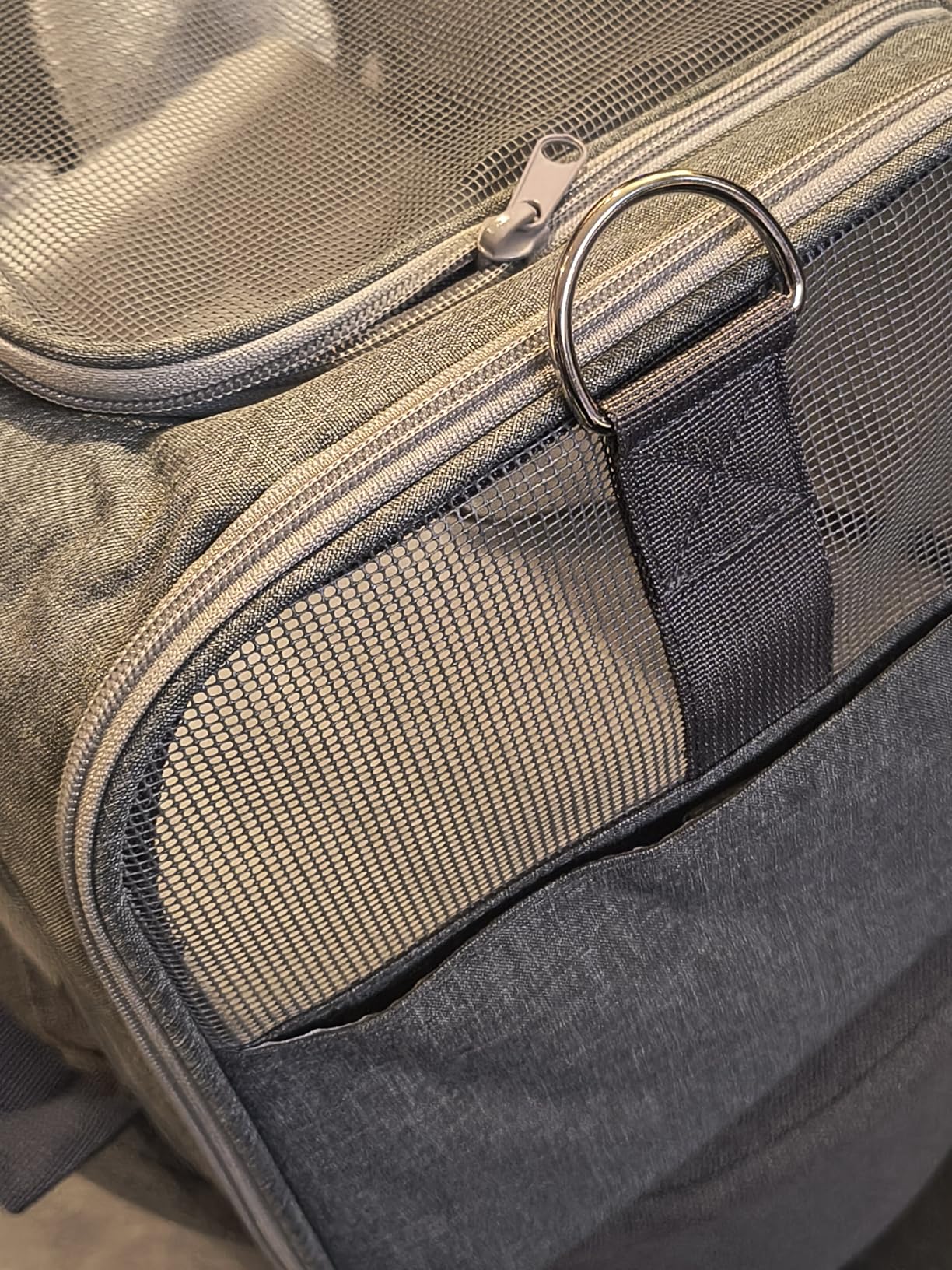 Amazon Basics Trasportino Borsa Gatti Cani Grigio