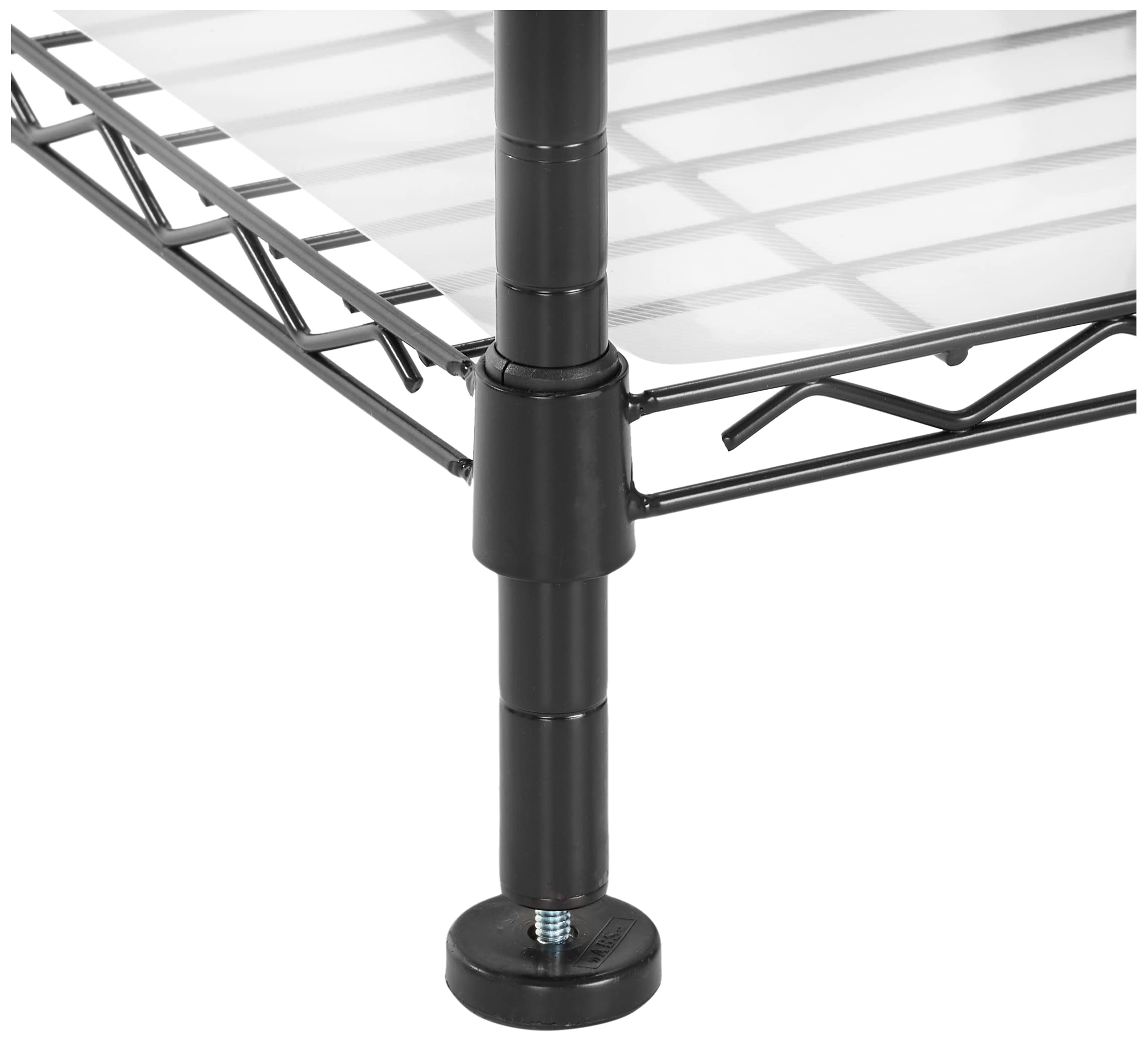 AmazonBasics Organizer Armadio Espandibile Nero Acciaio 203 cm