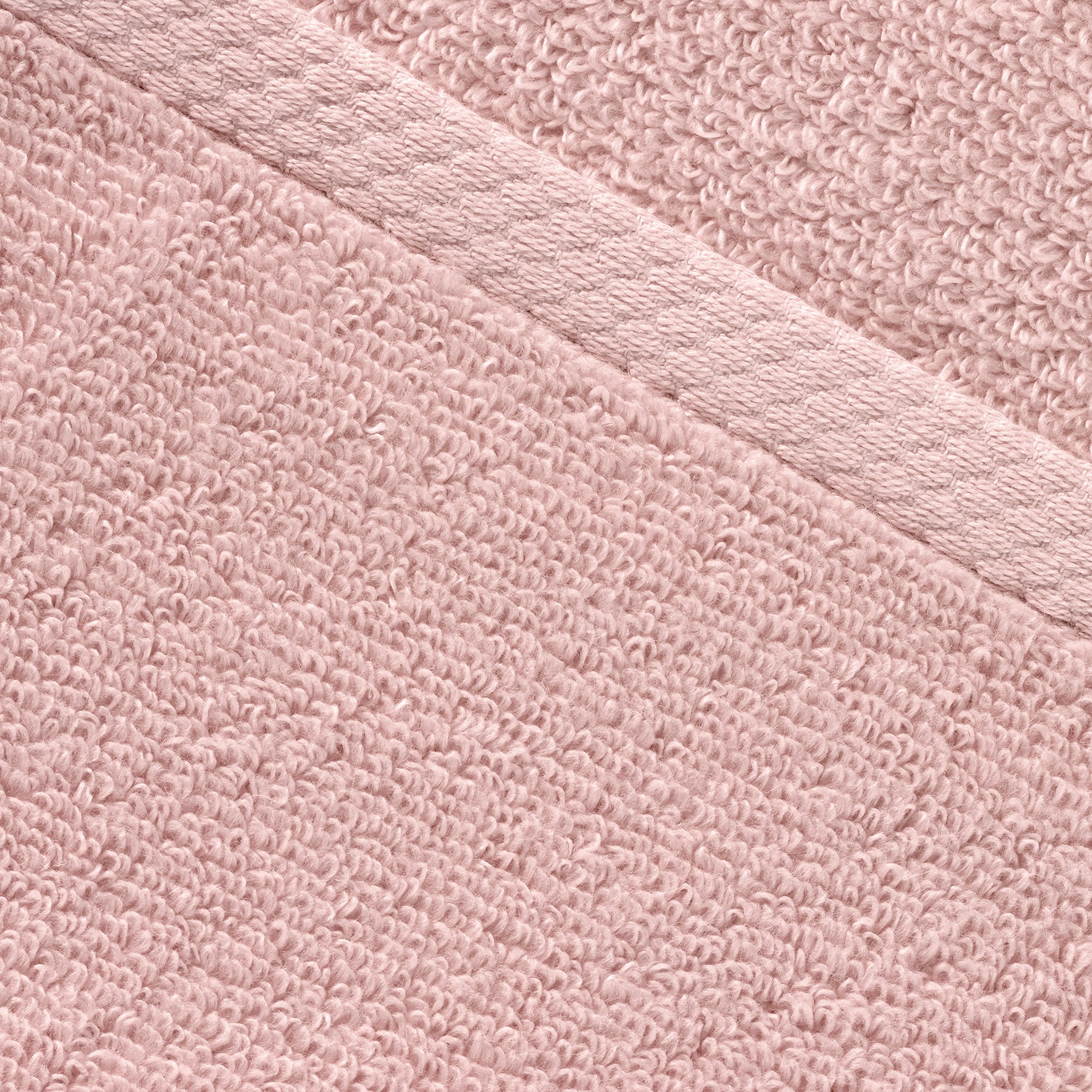Amazon Basics Set Asciugamani 6 Pezzi Rosa Petalo Cotone