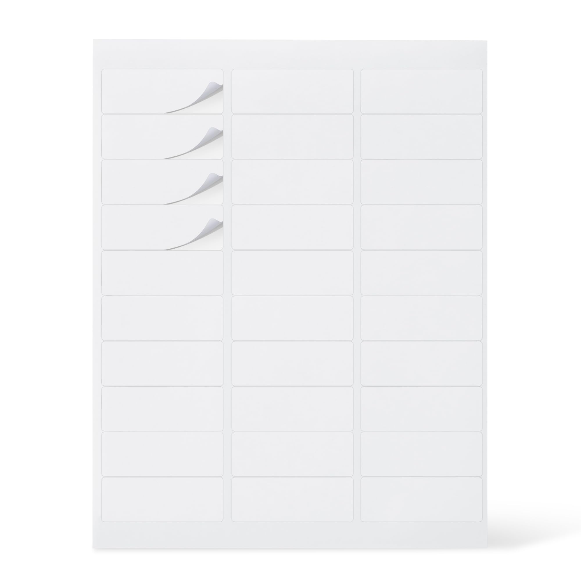Amazon Basics Etichette Indirizzi Bianche 1,7x4,4cm 3000 Pezzi
