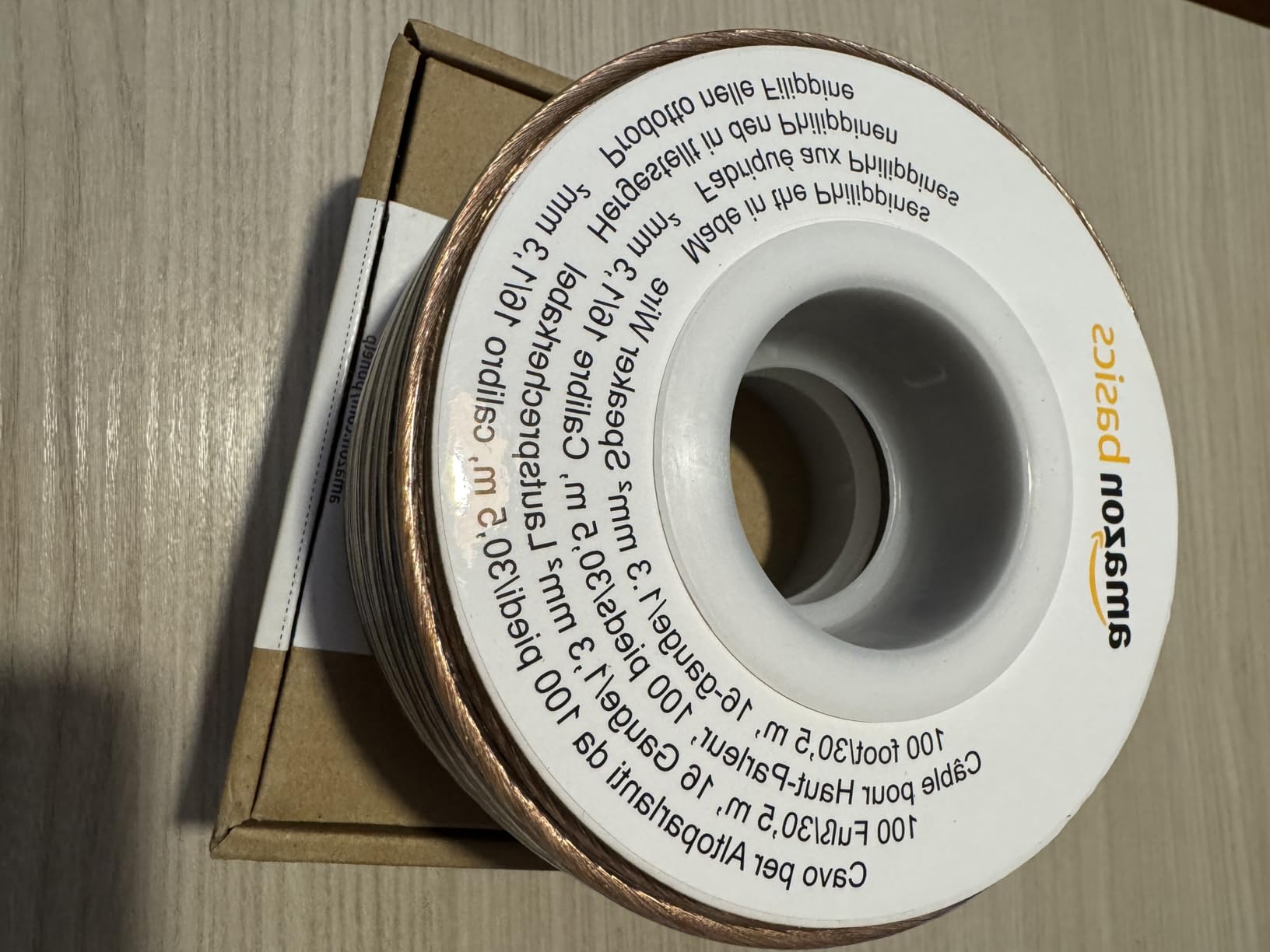Amazon Basics cavo altoparlanti 16 AWG 30,48 m bronzo