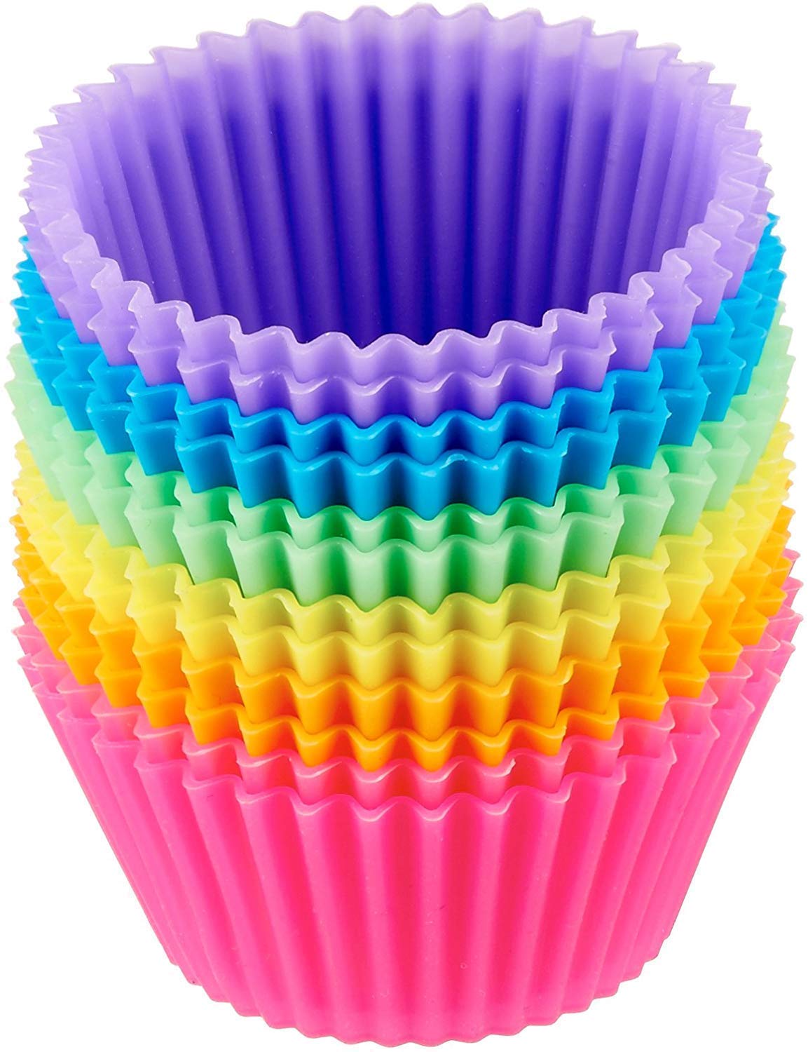Amazon Basics pirottini in silicone 12 pezzi multicolore