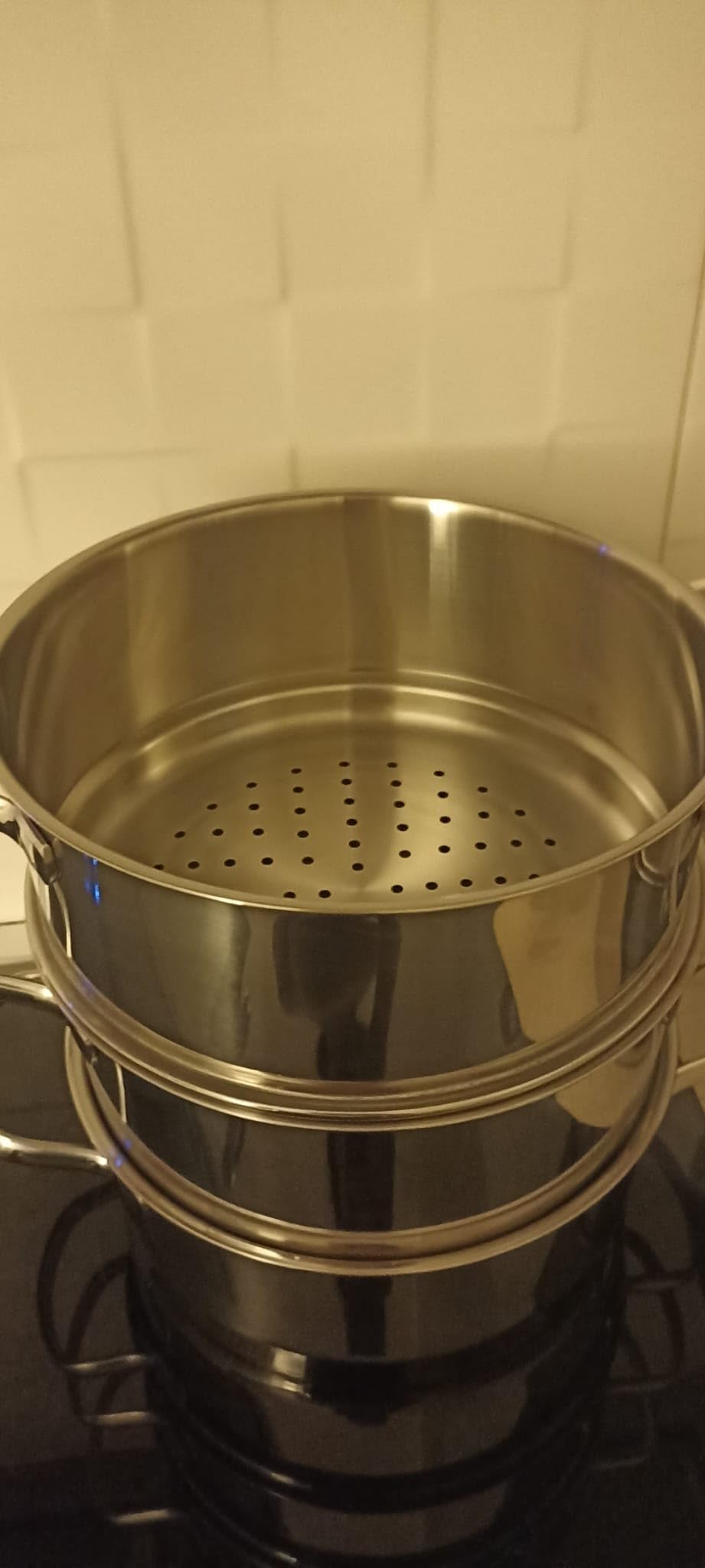 AmazonBasics Set Pentole Inox 5 Pezzi Induzione