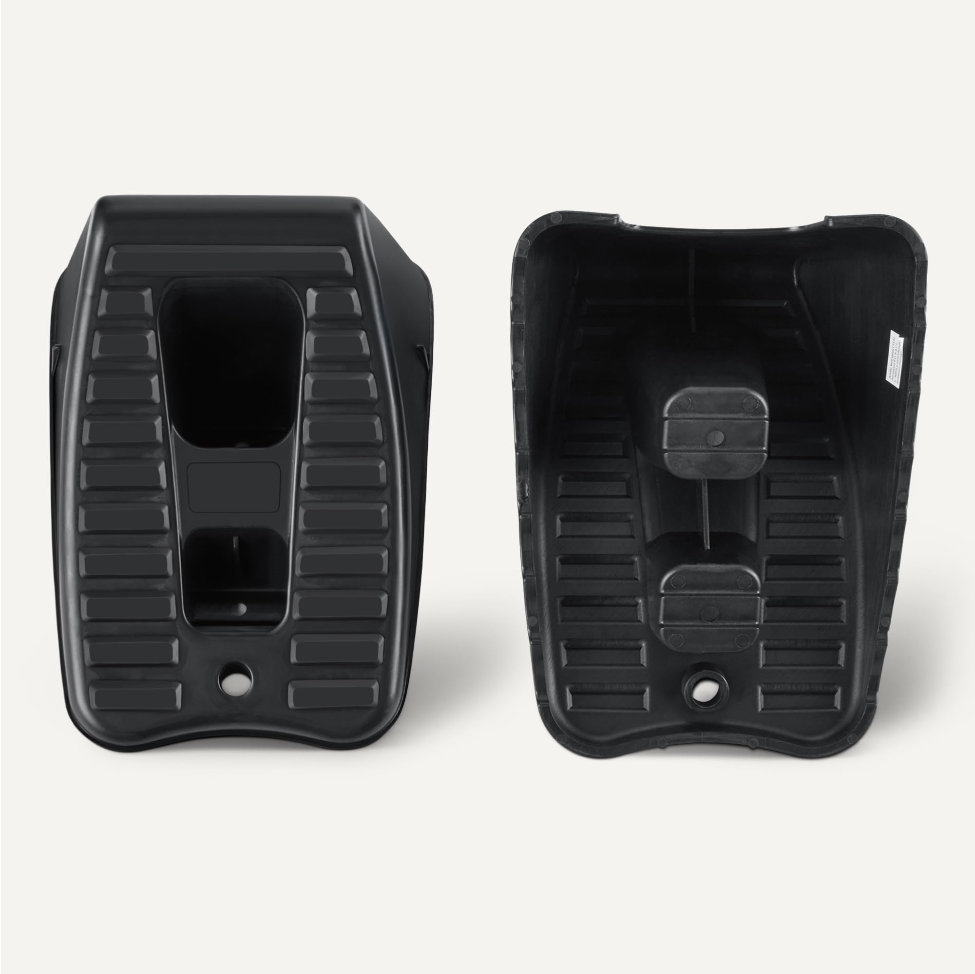 Amazon Basics cunei fermaruote plastica neri confezione da 2