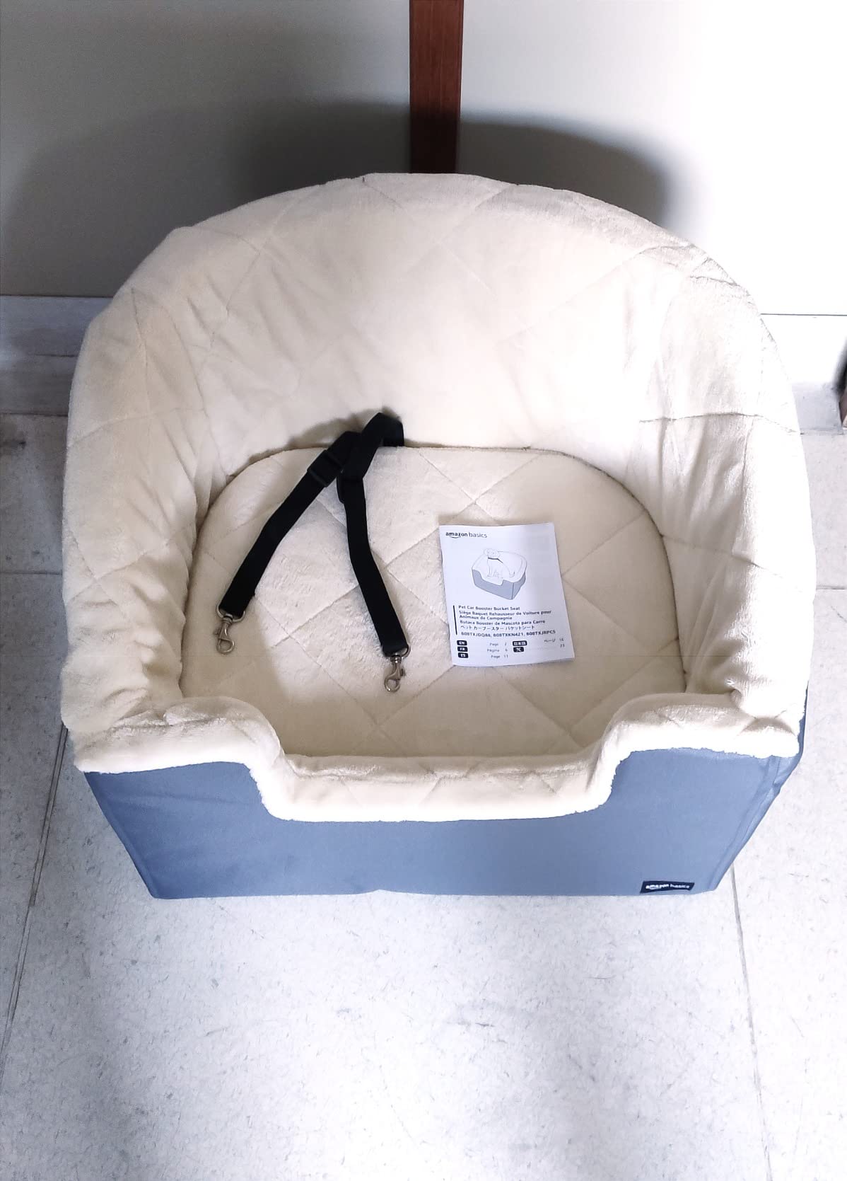 Amazon Basics Seggiolino Auto per Cani beige piccolo