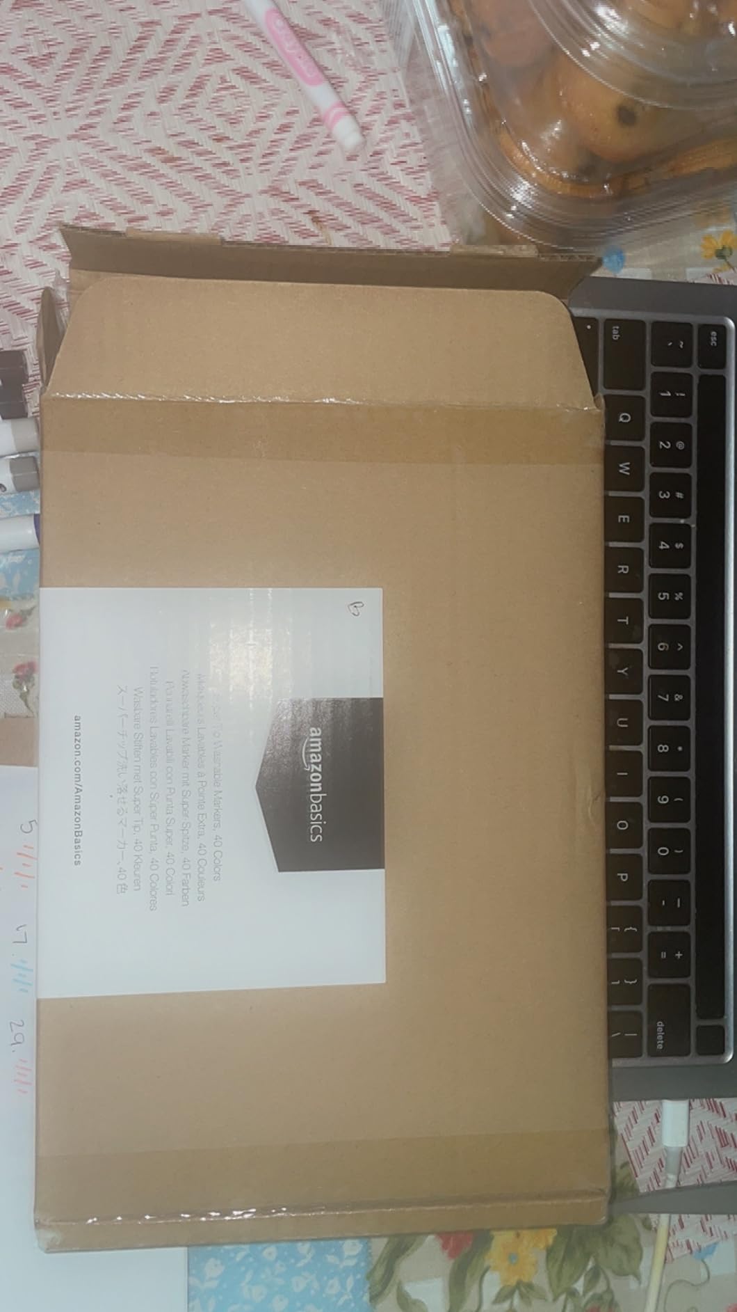 Amazon Basics Pennarelli Lavabili 40 Colori Punta Super