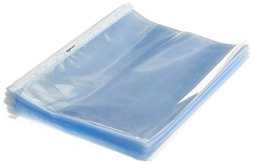 AmazonBasics Buste Forate A4 80 Micron 100 Pezzi Antiriflesso