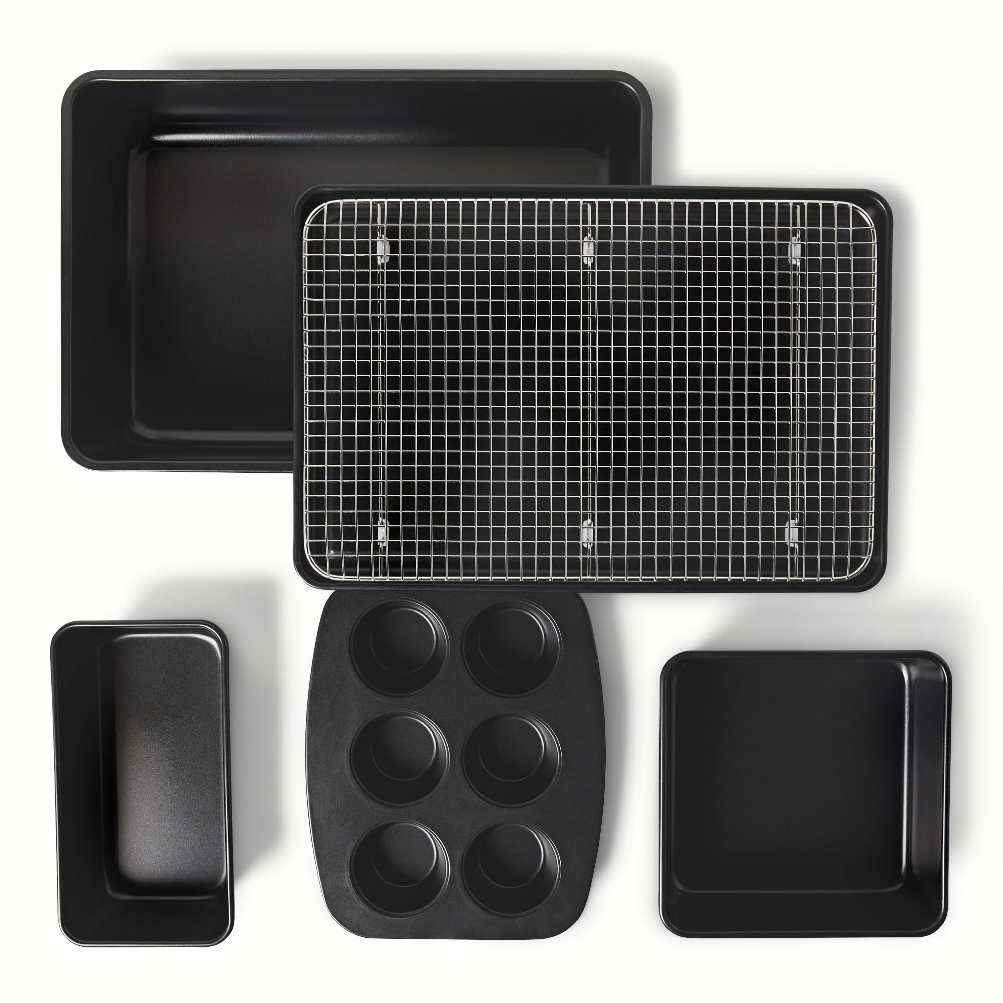 Amazon Basics set teglie antiaderenti 6 pezzi forno