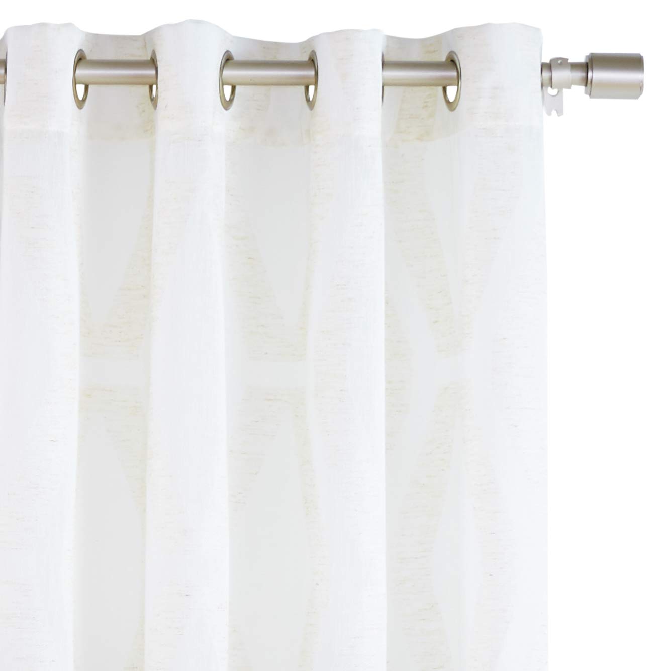 Amazon Basics Sheer Tende Velate Coppia 50x95 Avorio Effetto Lino