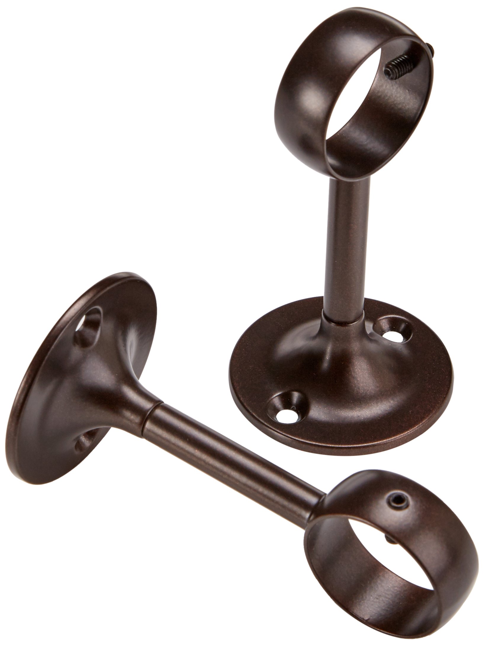 Amazon Basics Set Staffe Soffitto e Anelli Tende Bronzo