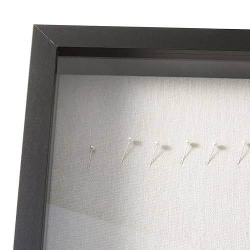 Amazon Basics Cornice Shadow Box Legno 20x25 cm Nero Vetro