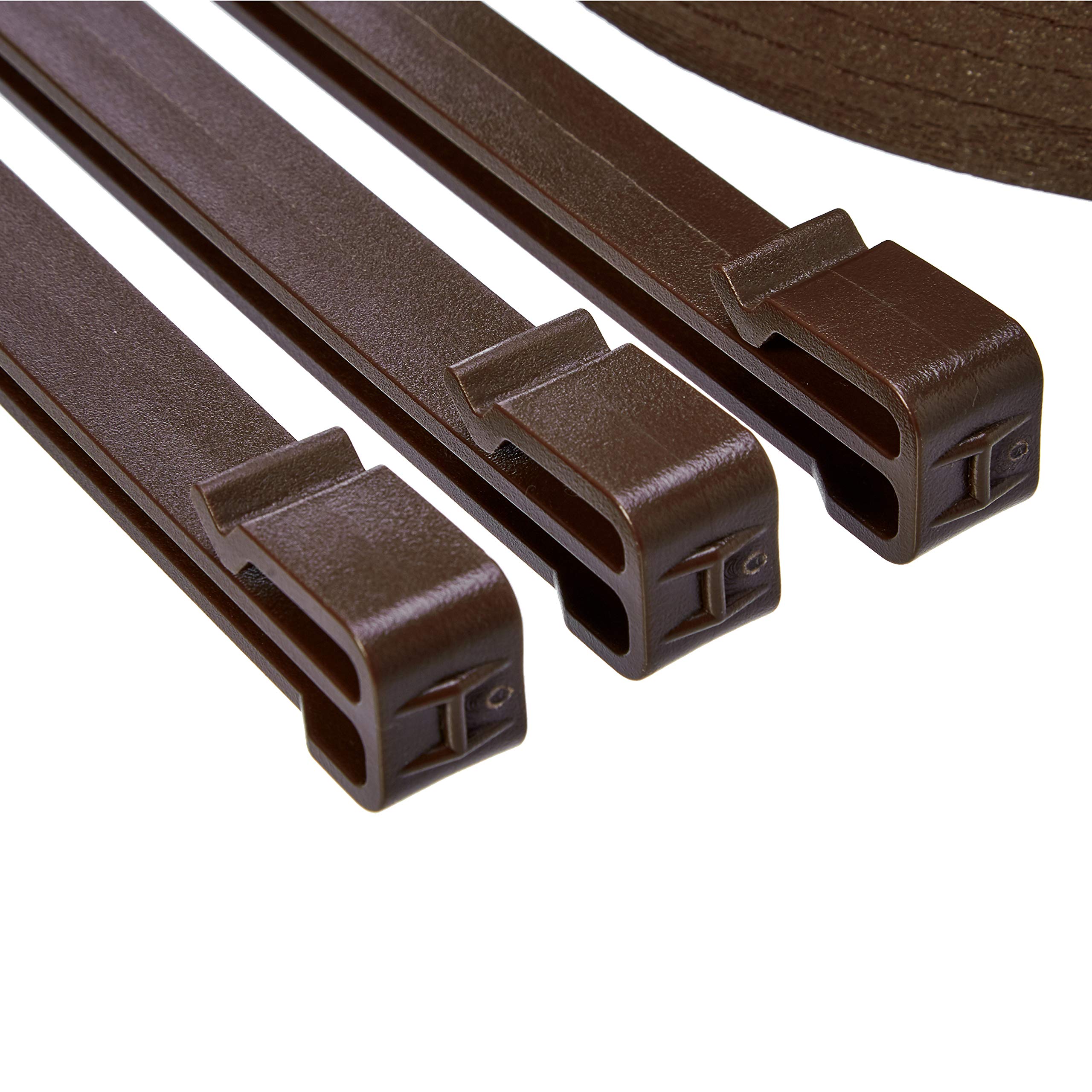 Amazon Basics bordura aiuole 8 cm x 12 m marrone 10 picchetti