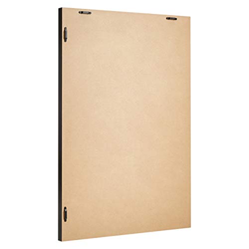 AmazonBasics Specchio da parete 51x71 cm nero cornice standard