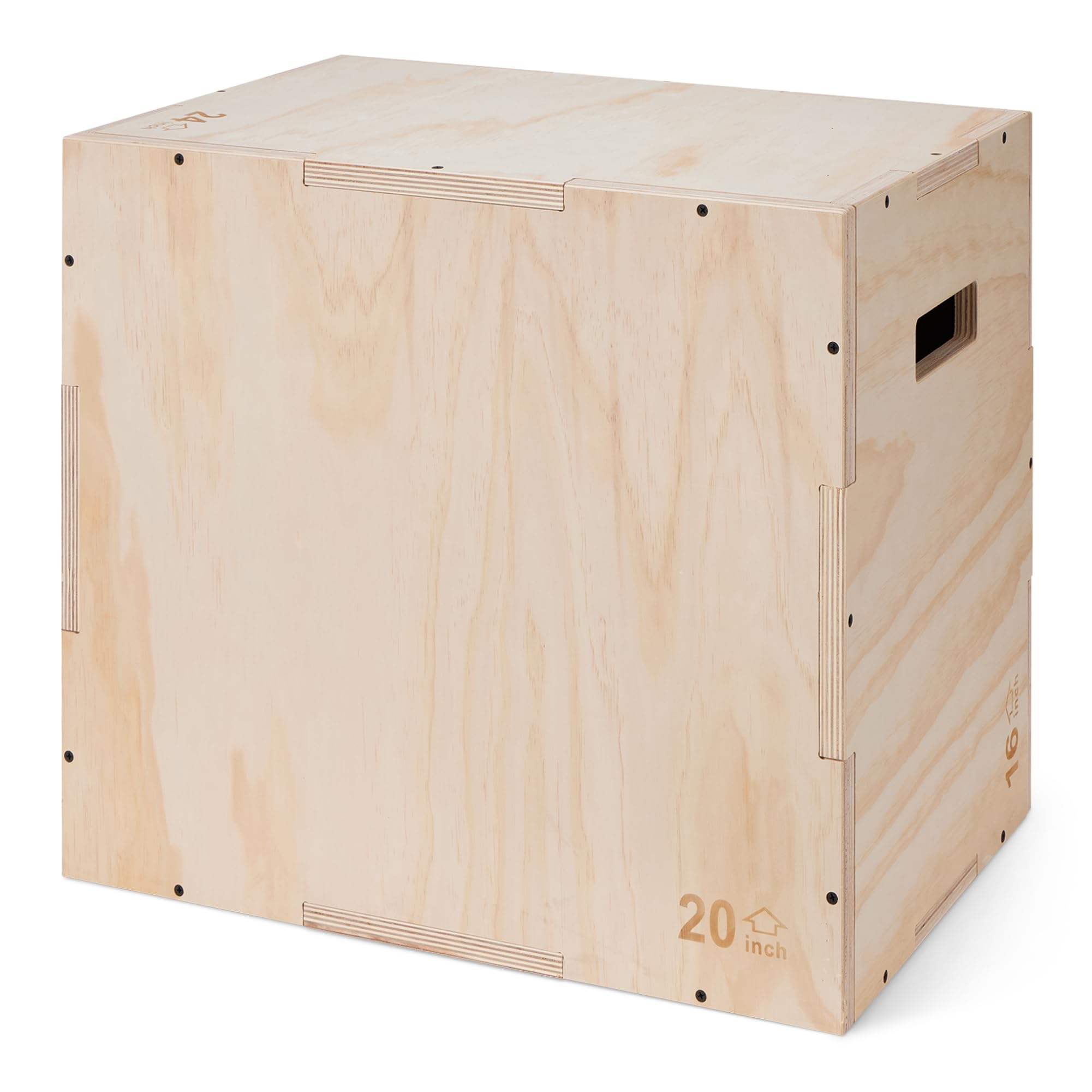 Amazon Basics Jump Box Pliometrico Legno 3 Altezze 204 kg