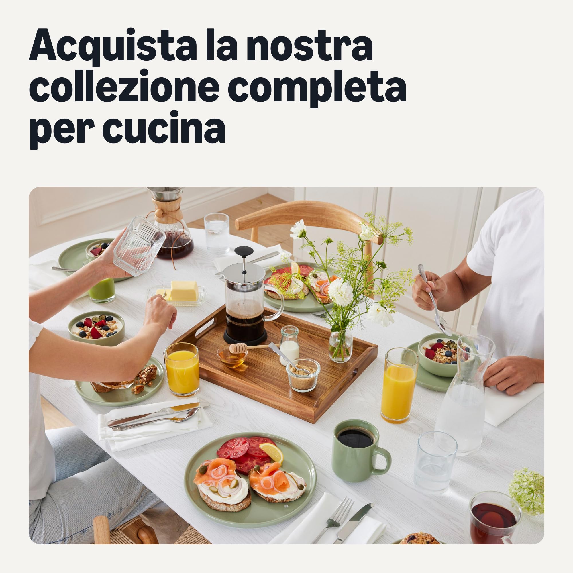 Amazon Basics infusore tè acciaio inox set 2 pezzi