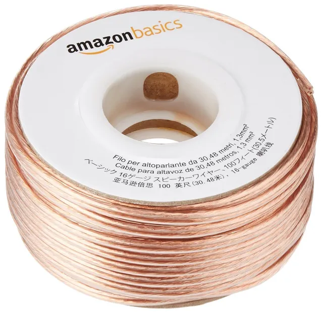 Amazon Basics cavo altoparlanti 16 AWG 30,48 m bronzo