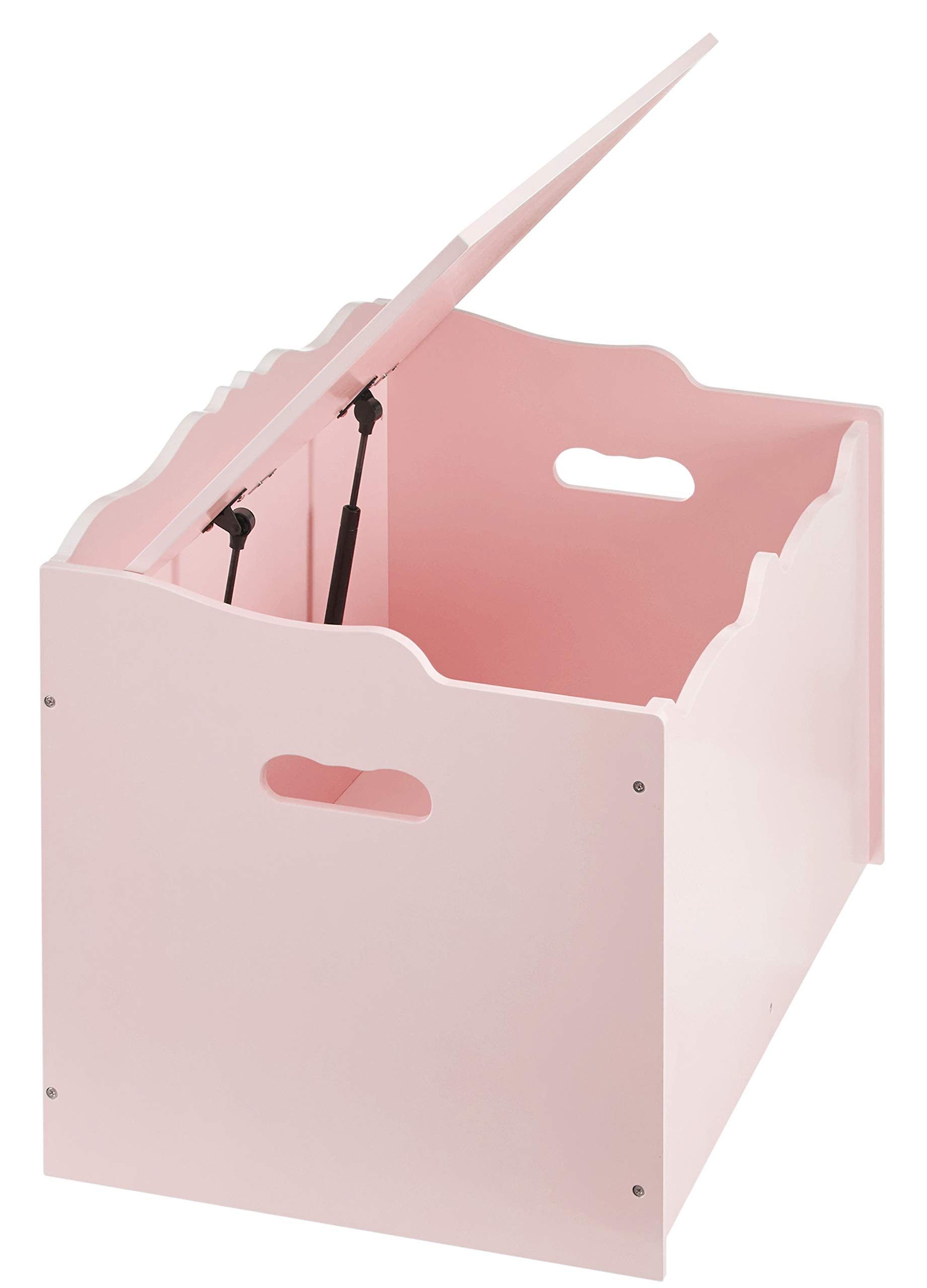 Amazon Basics Scatola Legno Giocattoli Rosa 76 cm con Panca