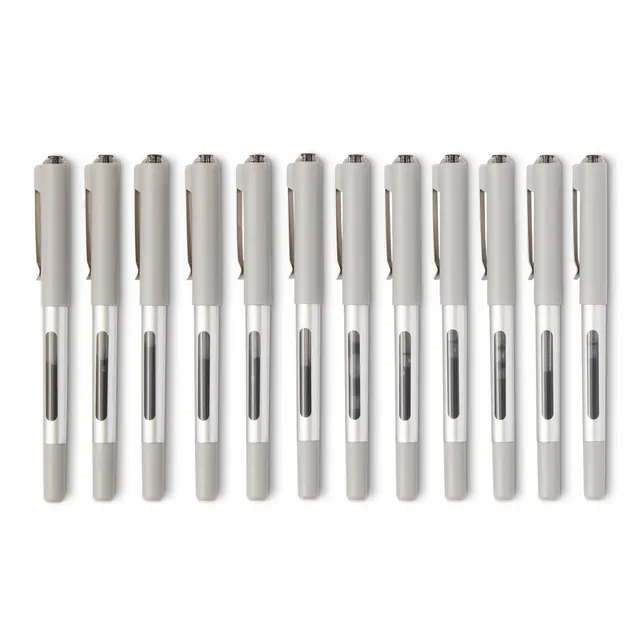 Amazon Basics Penne Gel Roller 0,7mm Nere 12 Pezzi