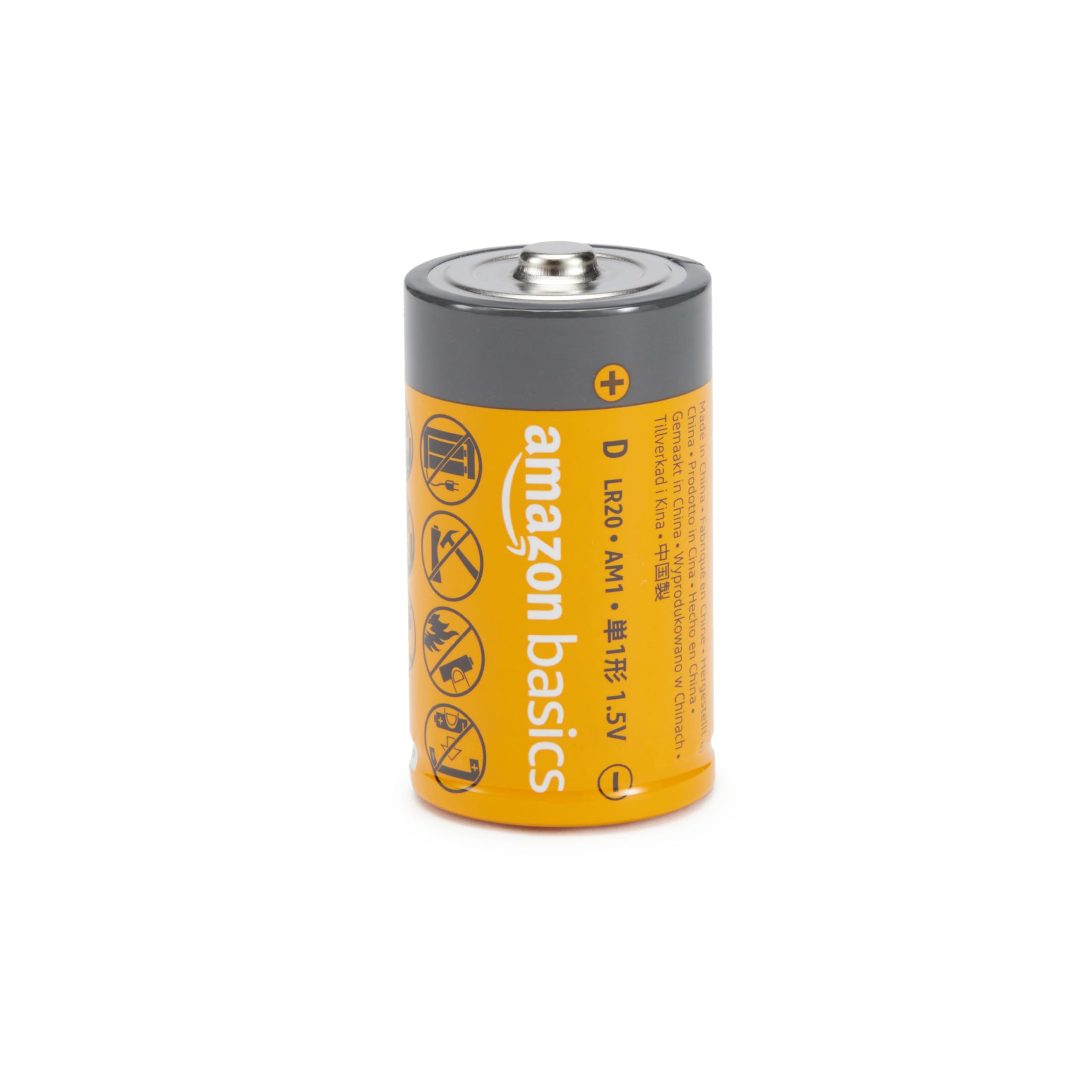 Amazon Basics batterie alcaline D 1,5V confezione 12 uso quotidiano
