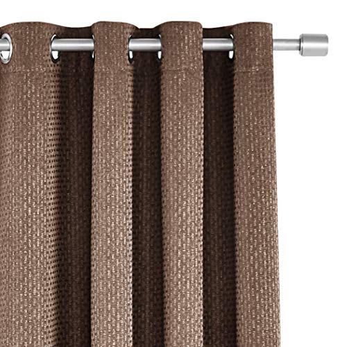 AmazonBasics Basket Weave 52x95 Tende Oscuranti Marroni 2 Pezzi