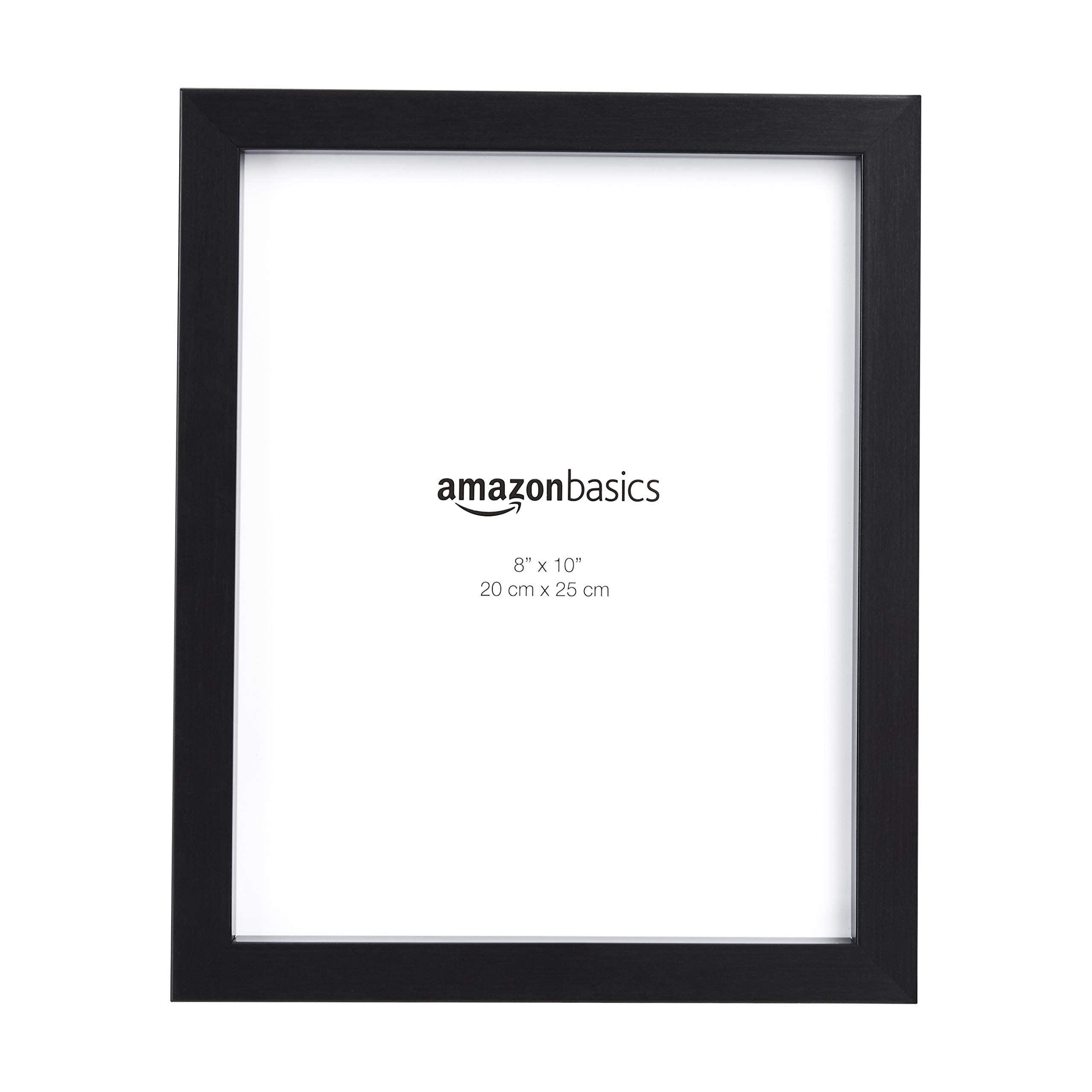 Amazon Basics Cornice Foto 20x25 cm Nero 2 Pezzi Vetro