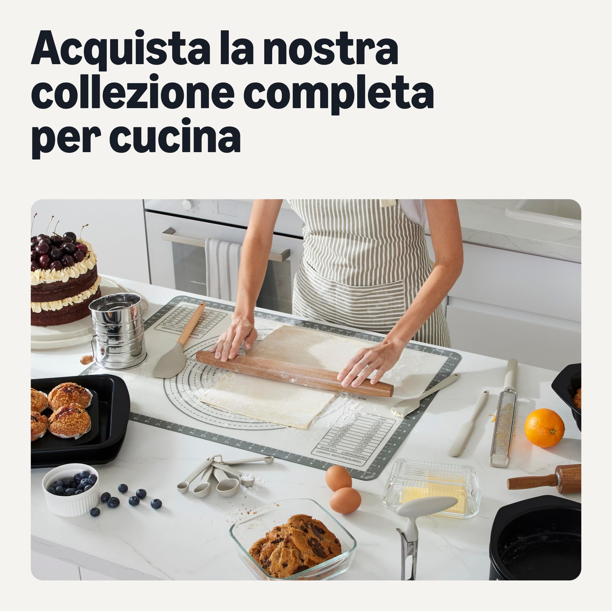 Amazon Basics tortiera rotonda antiaderente 23 cm set 2 pezzi