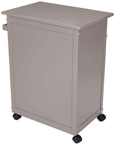 Amazon Basics Classico carrello cucina legno grigio rustico con ruote