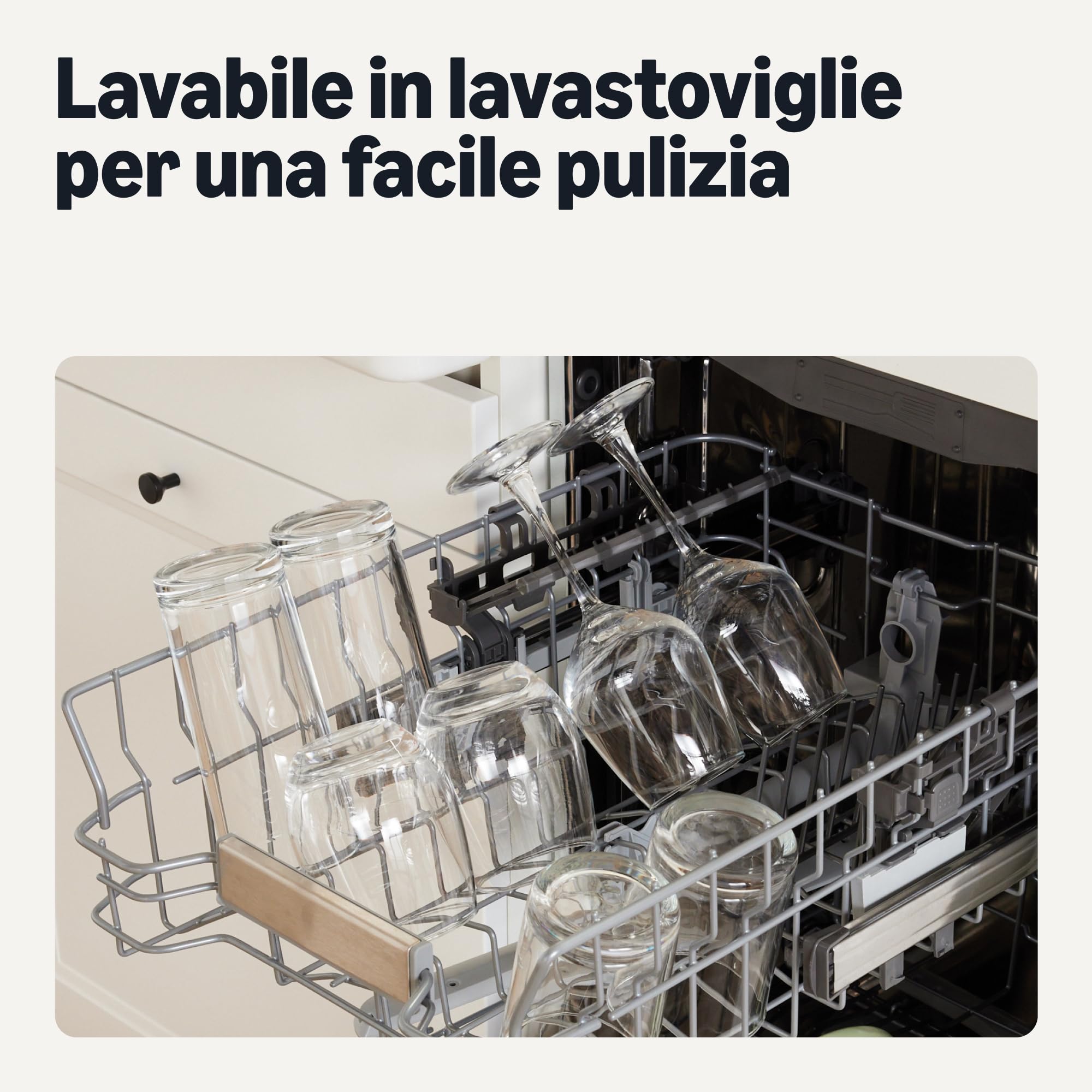 Amazon Basics bicchieri pinta vetro 473ml set 6 pezzi spesso