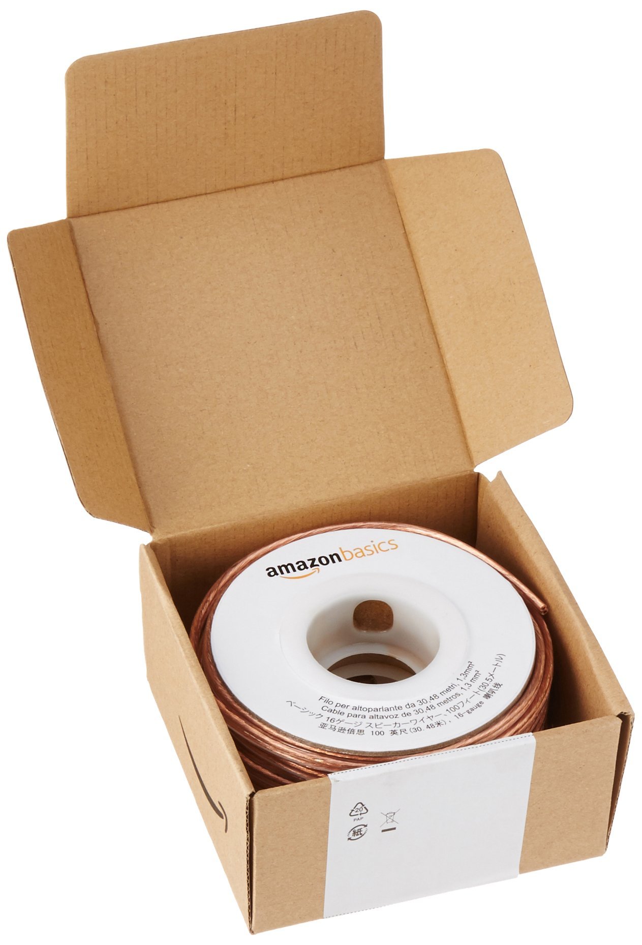 Amazon Basics cavo altoparlanti 16 AWG 30,48 m bronzo