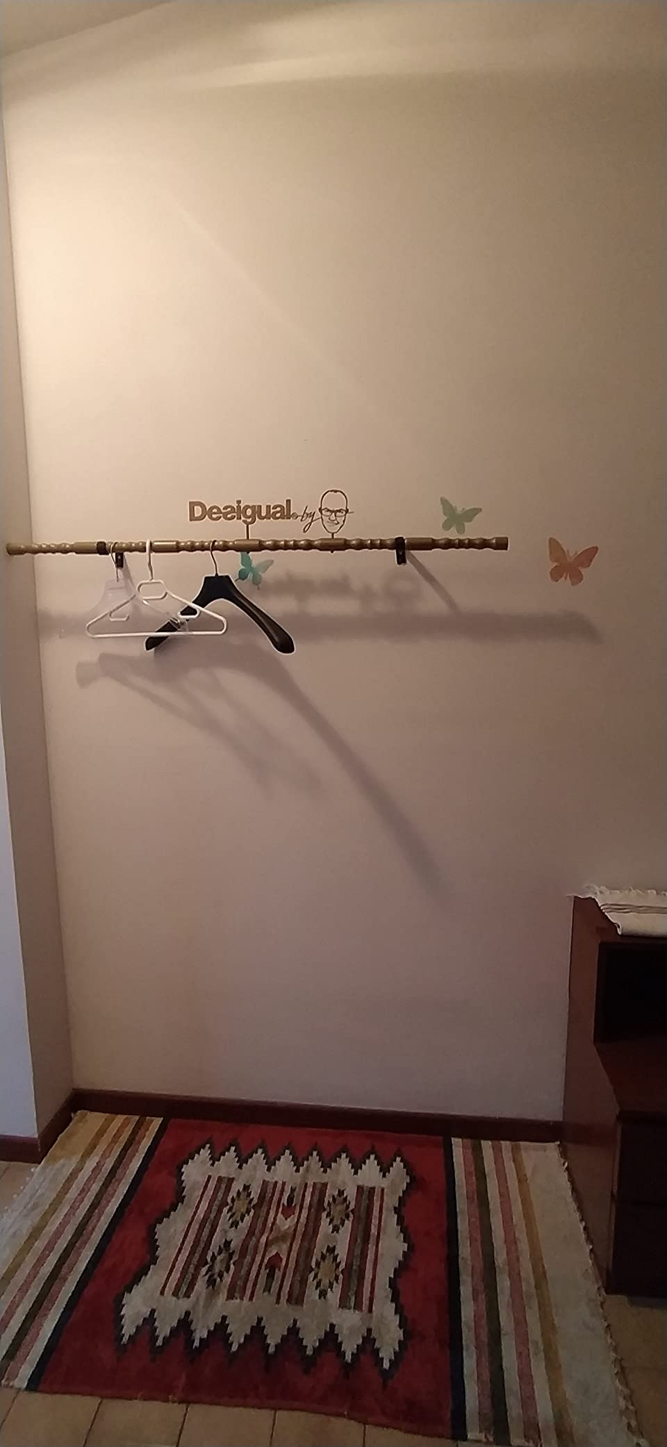 Amazon Basics Supporti Bastone Tenda Regolabili Set da 2 Neri Acciaio