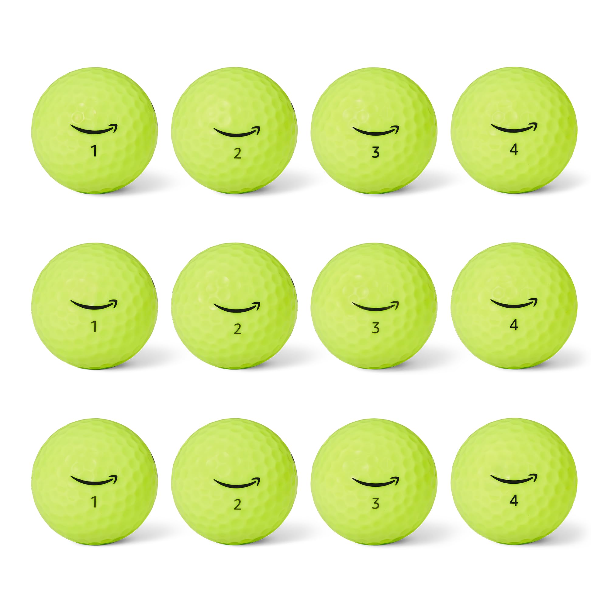 Amazon Basics Core Soft Palline Golf Gialle 12 Pezzi Morbide
