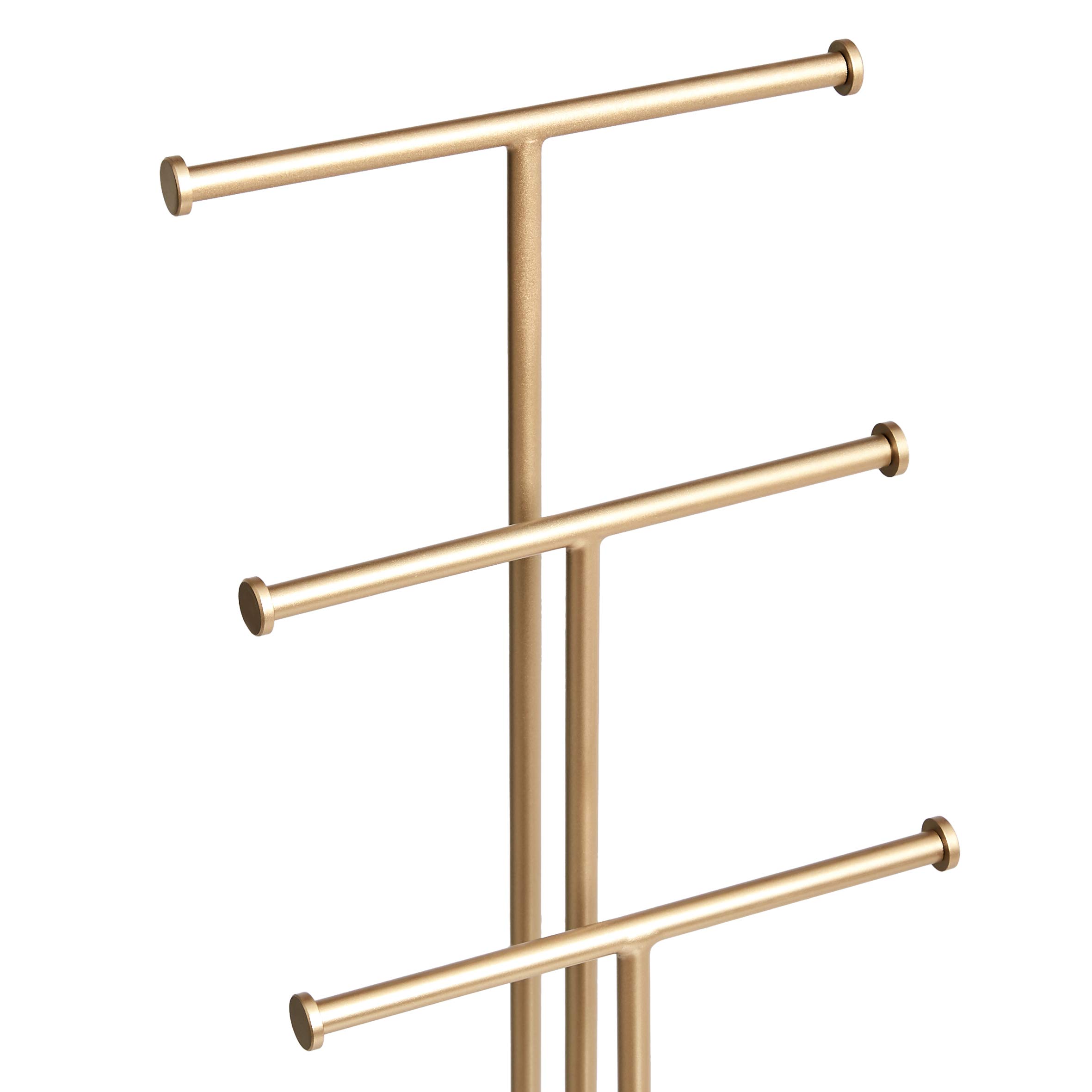 AmazonBasics portagioielli albero 4 livelli bianco ottone
