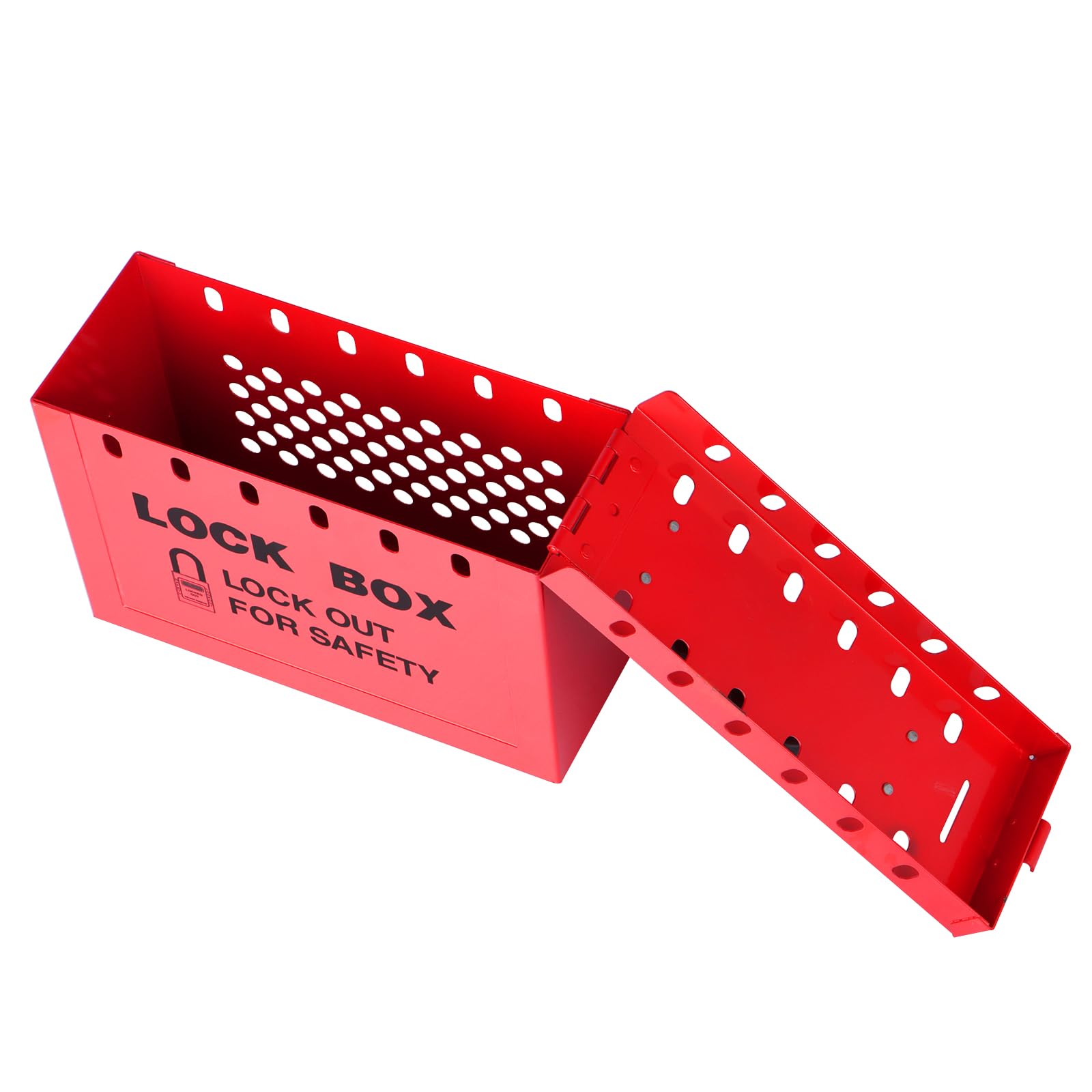 RealPlus Box Lockout Tagout Rossa 12 Lucchetti Portatile
