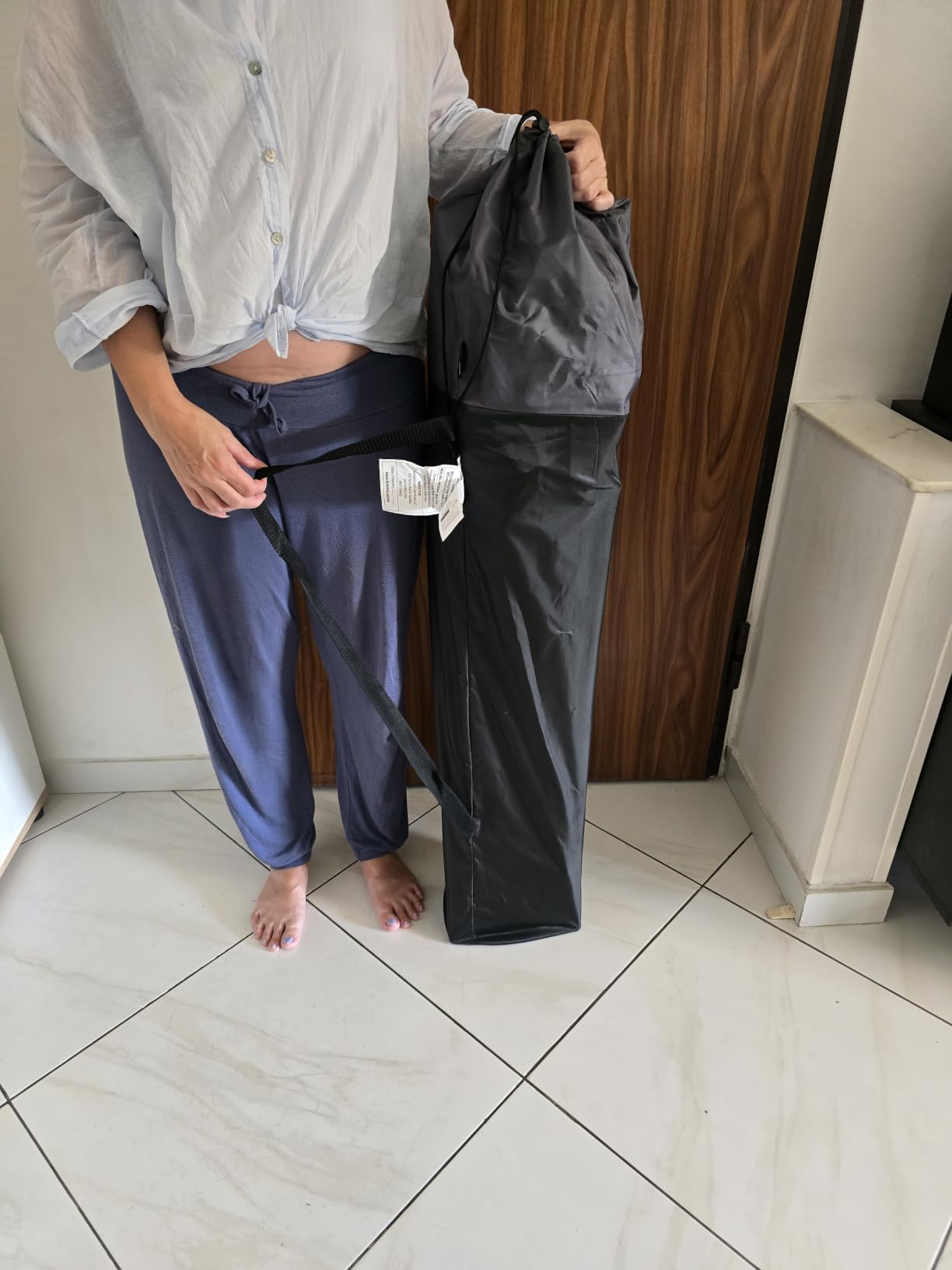 AmazonBasics sedia campeggio oversize pieghevole nero grigio