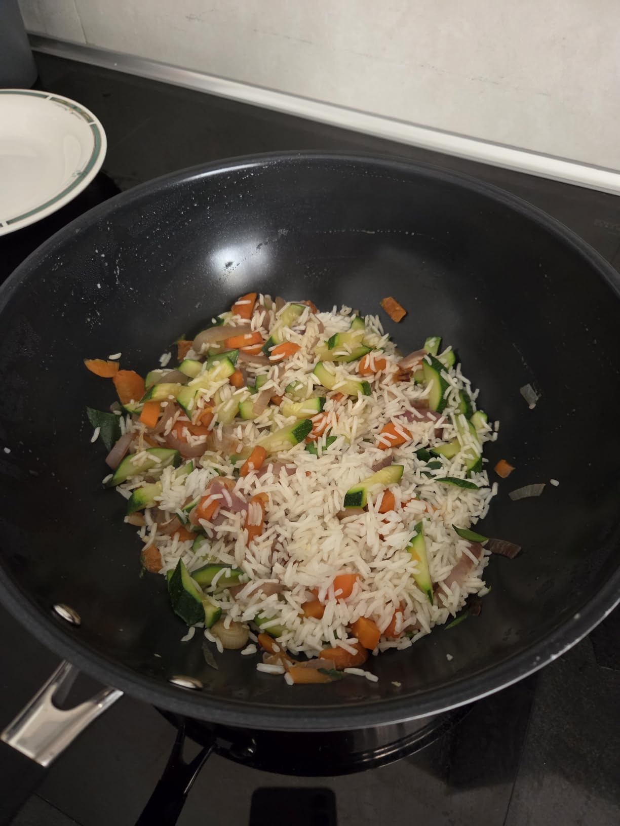 Amazon Basics Padella Wok Ceramica Antiaderente 28 cm