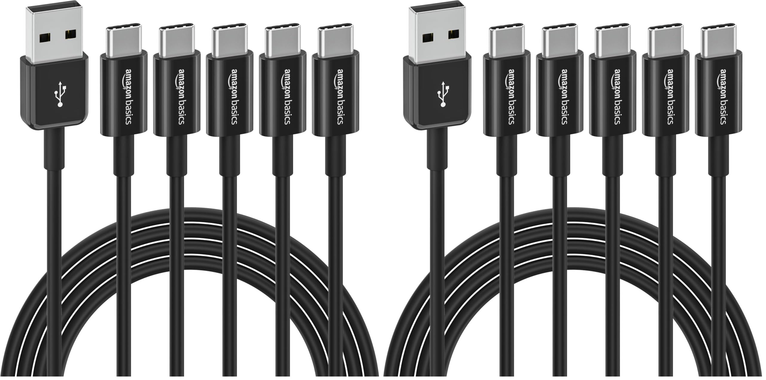 Amazon Basics Cavo USB-C USB-A 1,8 m Bianco 15W